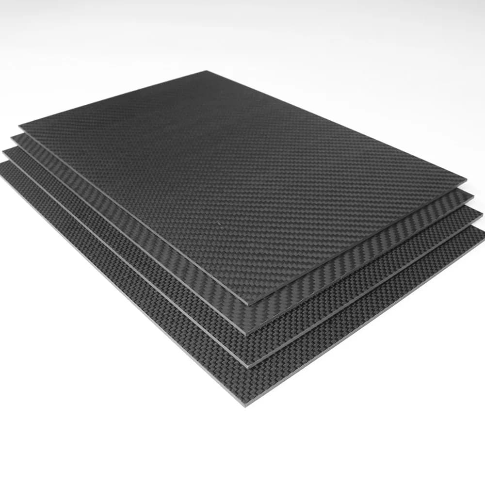 Strato ad alta resistenza forgiato ad alta resistenza della fibra del carbonio del bordo di 245x245mm spessore 0.5-6mm 3K