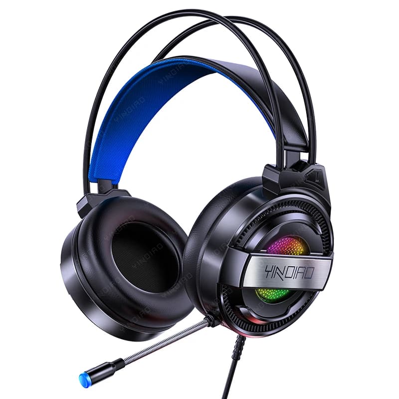 Q3 gaming headphones Bass Stereo PC wired headphones with microphone professional Led gaming headphones for Computer PS4 PS5