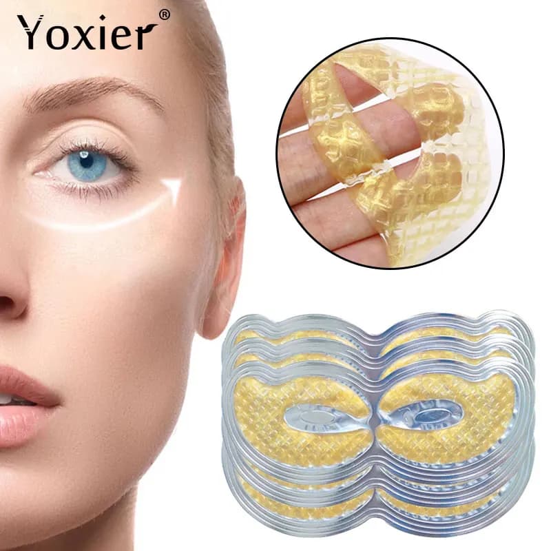 Eye mask in collagen crystal dark circles moisturize Anti-skirt thin dilute lines nourishing glycerin algae skin care 5 pieces