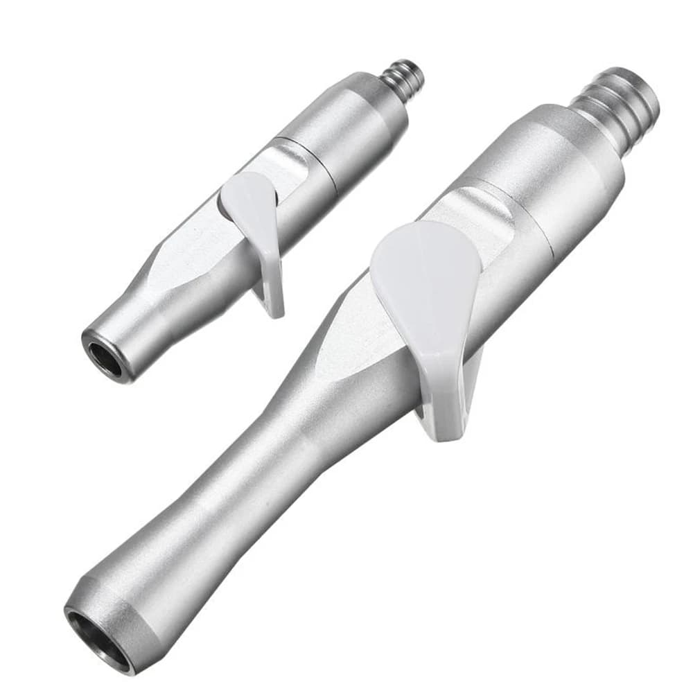 2 Pz/set Staccabile In Alluminio Universale Saliva Espulsore Forte Suzione Debole Sedia Dentale Strumento Saliva Girevole Ventosa Dentista Fornitura