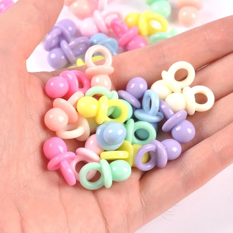 20 pz 20x11mm Misto di Colore Della Caramella Acrilico Ciuccio Perline Del Distanziatore Pendenti E Ciondoli Per La Produzione di Gioielli YKL0895