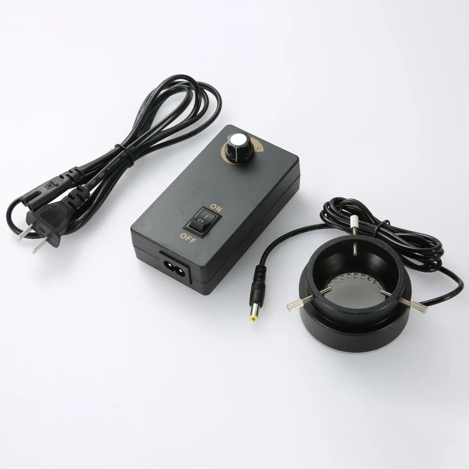 96 Perline lamp Internal diameter 50 MILLIMETRI Adjustable ring Luminousity Source Luminous LED Source for Monocular Microscope