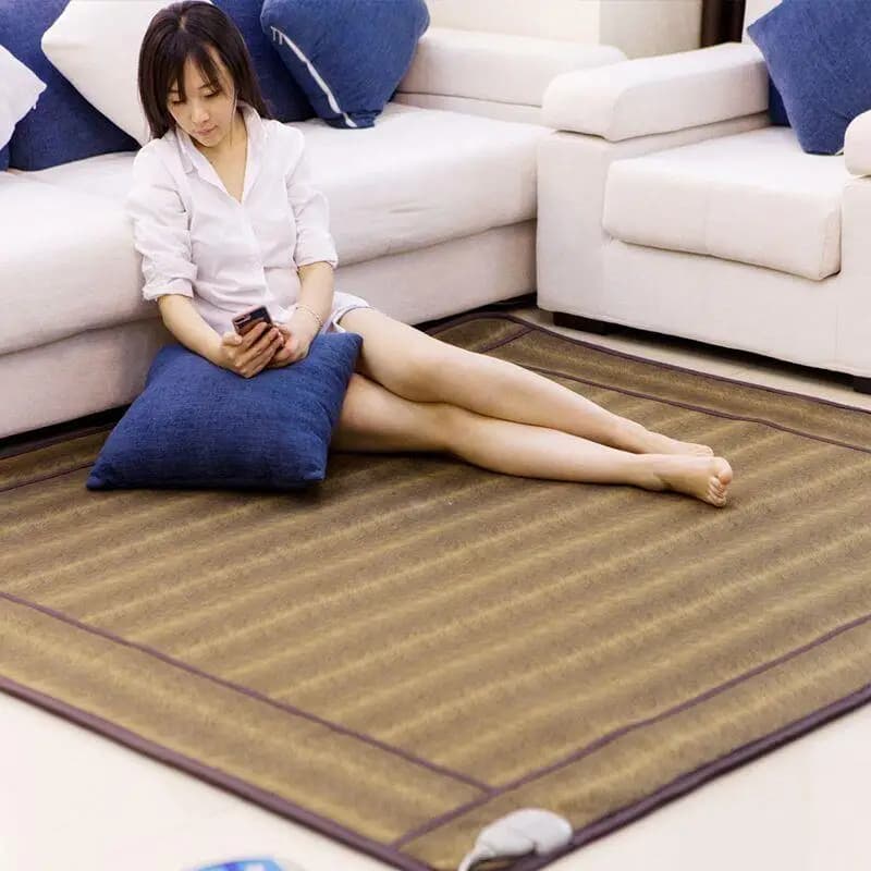 Coperta elettrica per uso domestico Cuscino per riscaldamento a pavimento Coperta per riscaldamento elettrico Cuscino per riscaldamento a pavimento in cristallo di carbonio Coperta elettrica
