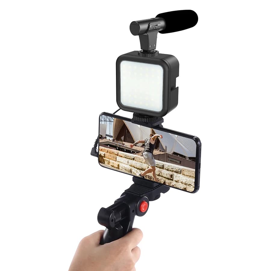 Video Recording Kit for Smartphone KIT Recording Video with Filling Filler for Phone with Camera Set Youtube Kit Vlogger