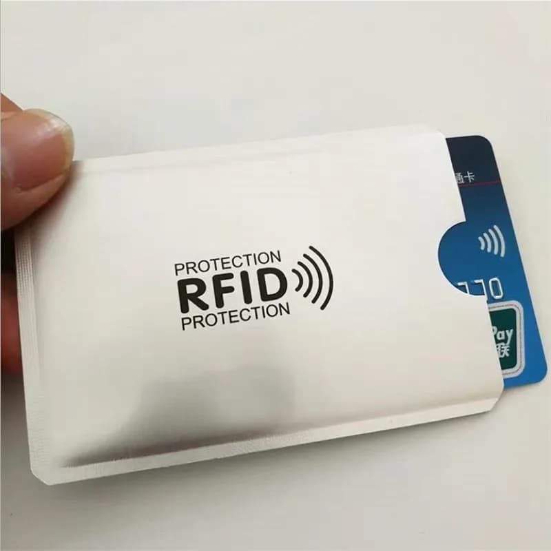 5-20PCS Anti Rfid Porta carte NFC Blocco Lettore Blocco ID Porta carte di credito Custodia protettiva Custodia per carte di credito in metallo Alluminio