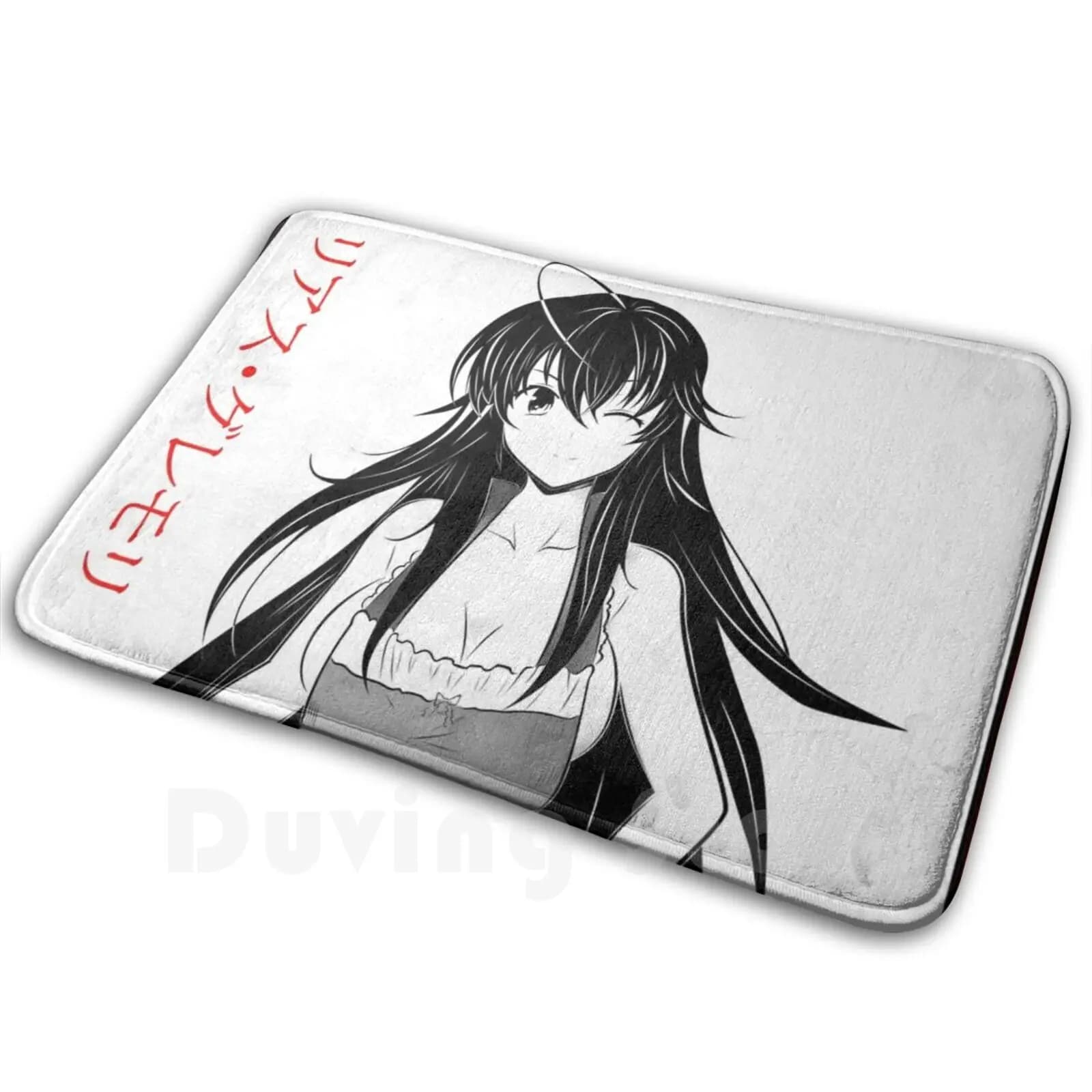 Rias Gremory-High School Dxd-Manga Style Art Work-Abbigliamento | Poster | Accessori Tappeto Tappetino Tappeto Cuscino Morbido