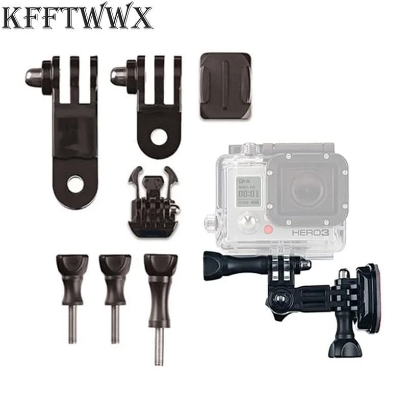Supporti per casco per Gopro Hero 12 11 10 9 8 7 6 5 4 treppiedi a vite per Go Pro YI 4K SJ4000 EKEN H9 H9R DBPOWER AKASO Action Camera