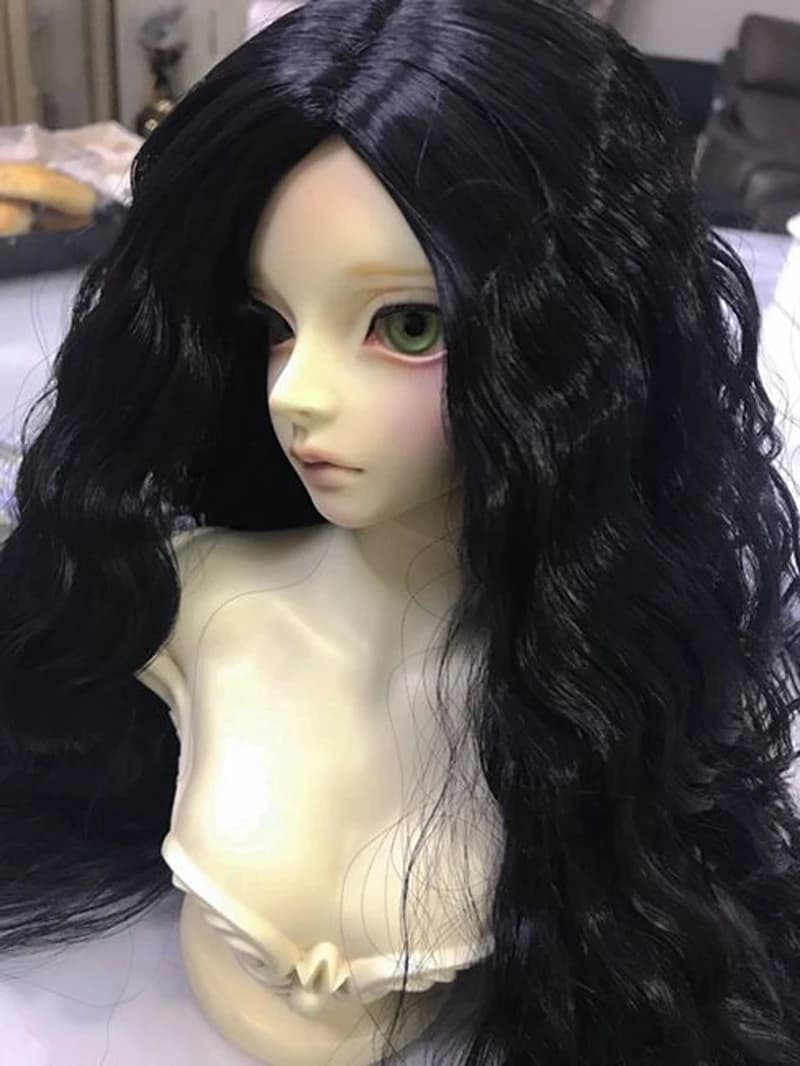 1/3 1/4 1/6 1/8 Bjd SD Wig Wavy Hair High Temperature Wire Accessories