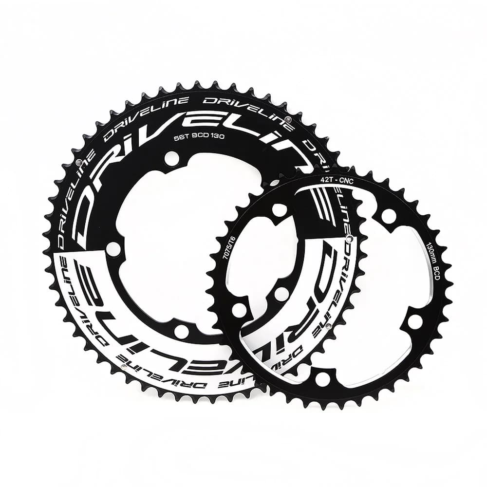 DRIVELINE-Chainring per bici da strada, Corona, 130BCD, CNC, 56/42T