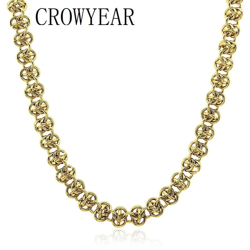 Fashionable layered tie necklace, custom stainless steel design, chain lock pendant, new trend accessory
