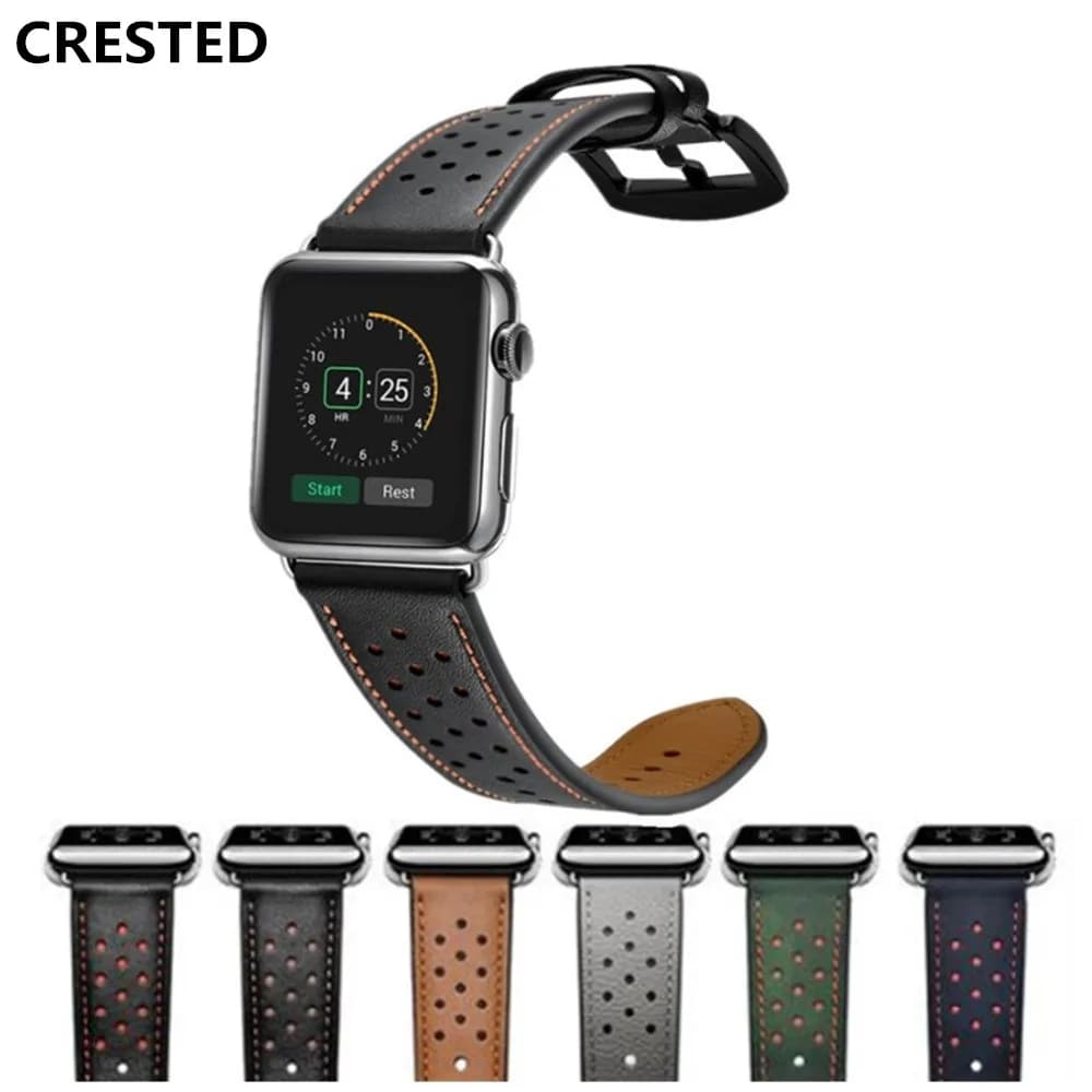 Cinturino in pelle per cinturino Apple Watch 44mm/40mm 42mm/38mm cinturino iwatch correa cinturino cinturino Apple watch 4 3 5 se 6 7