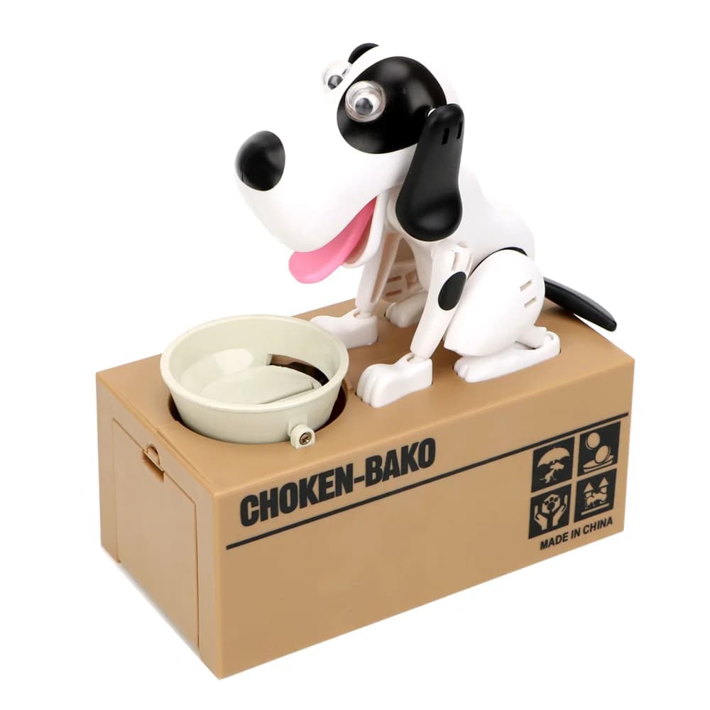 Salvadanaio elettronico Decorazioni per la casa Regalo per bambini Salvadanaio automatizzato Cartone animato Robot Dog Ruba Coin Bank Scatola per risparmiare denaro
