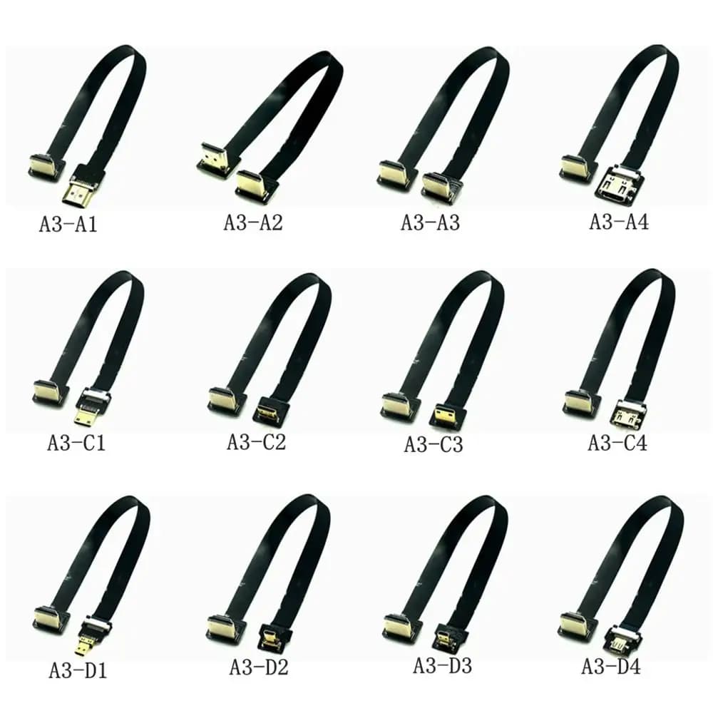 FPV HD male adapter 90 degrees FPC Ribbon compatible flat cable HDMI step 20pin for aerial photography Multicopter