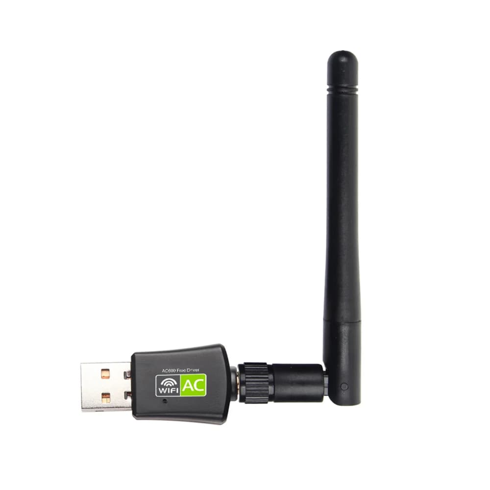 Dual Band USB wifi 600Mbps adattatore AC600 2.4GHz 5GHz WiFi con Antenna per PC Mini Computer ricevitore scheda di rete 802.11b/n/g/ac