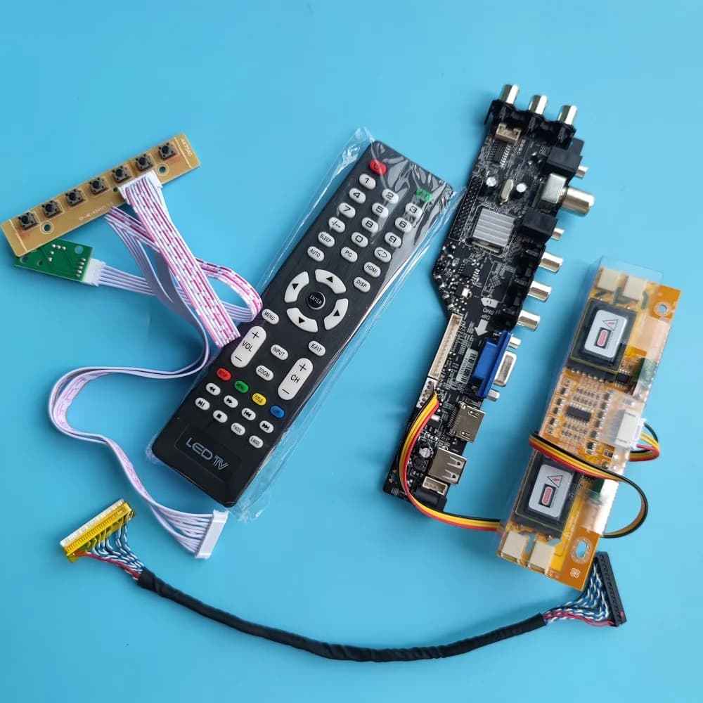 Controller board For M220Z1 M220Z1-L01/L02/L03/L05/L06 HDMI-compatible VGA USB DVB-C DVB-T TV Digital LCD Panel 1680*1050 22"