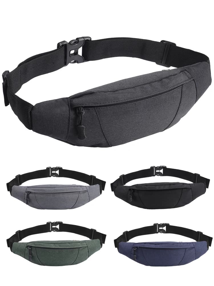 2024 men's bag anti-theft oxford cigarette holder for outdoor sports Fitness waterproof baby carrier for phone running small men's belt bag