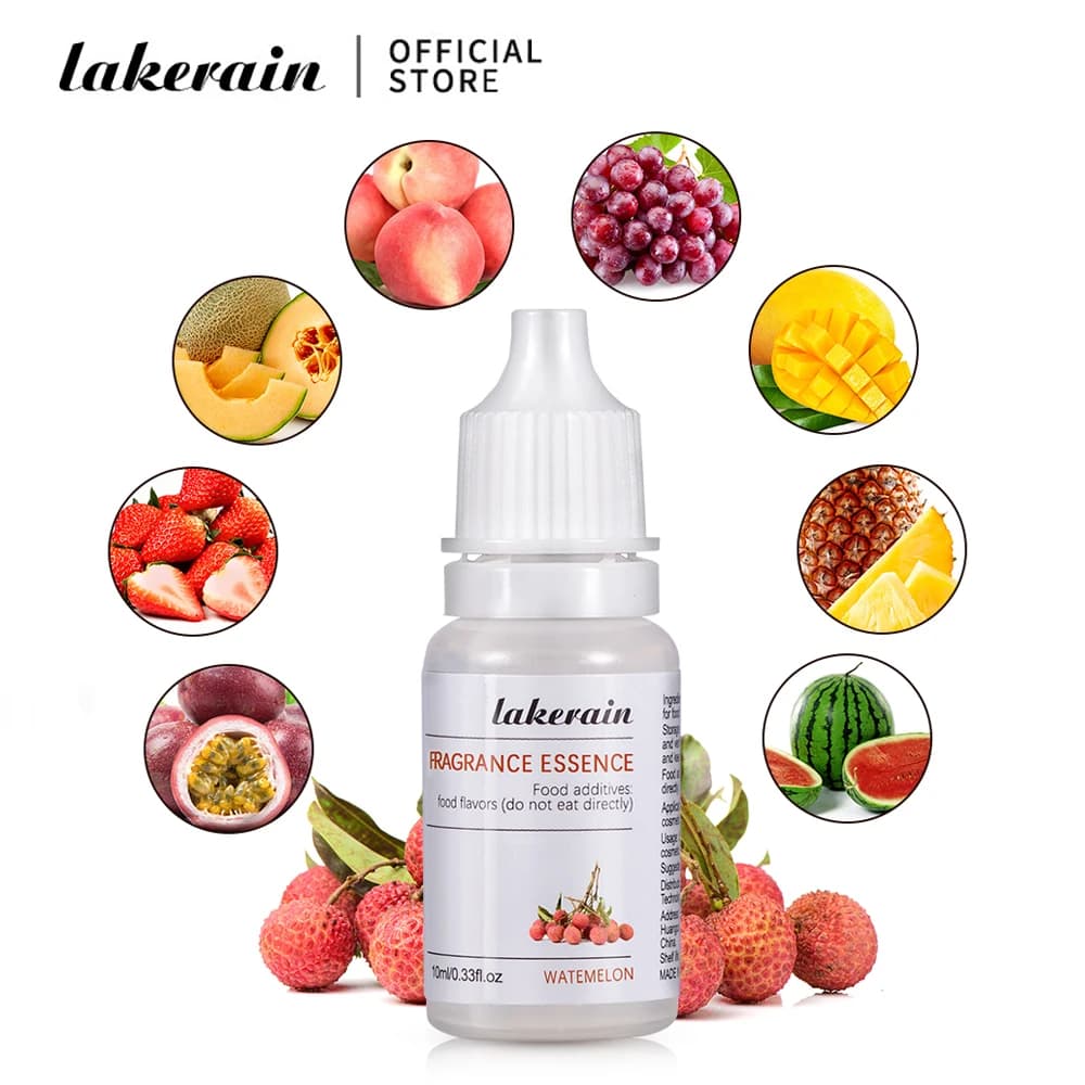 Diffusore di olio di fragranza di frutta pura da 10ml oli essenziali olio di aroma di fragole per lucidalabbra sapone fai-da-te che fa essenza di lucidalabbra