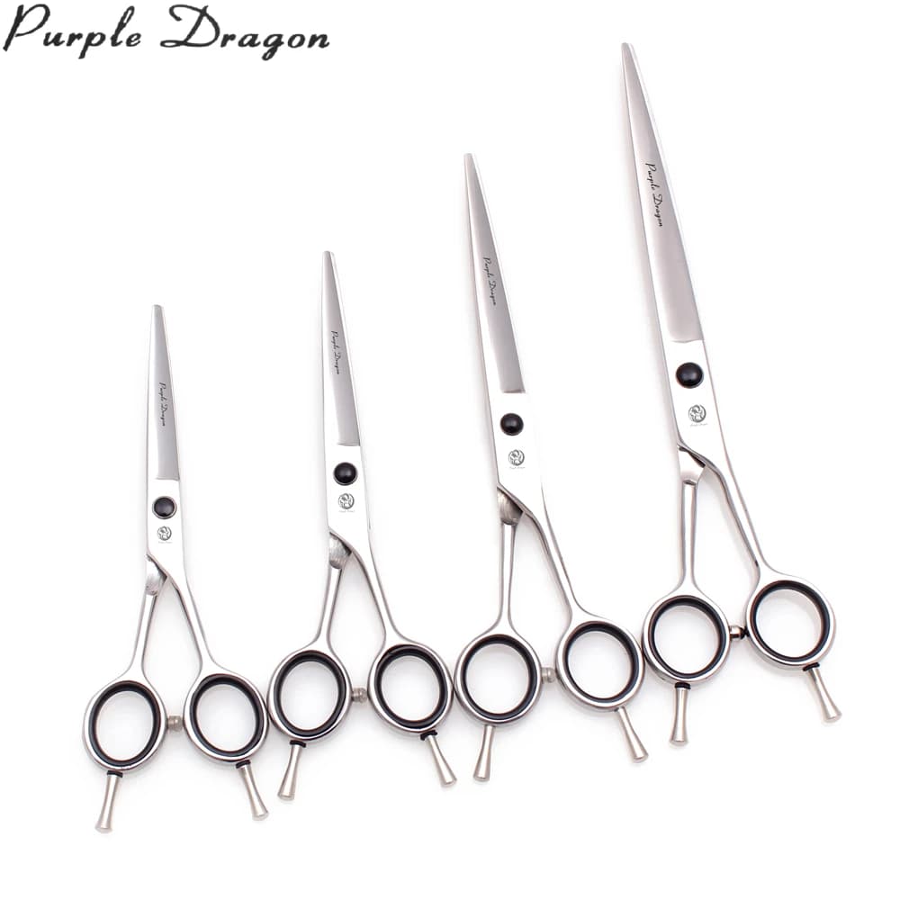 Dog Toiletry scissors 5.5 "6" 7 "8" Purple Dragon Straight scissors for steel cats Professional scissors for pets Animal shears Z1027