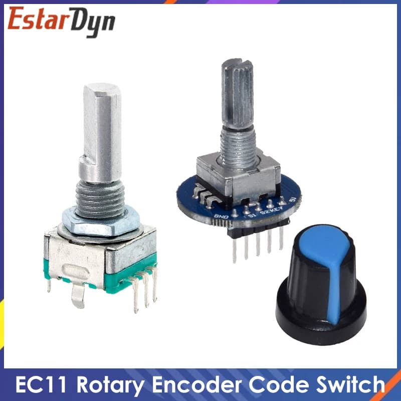 Modulo Encoder Rotativo per Sviluppo Sensori, Cappuccio Rotante per Potenziometro Audio EC11