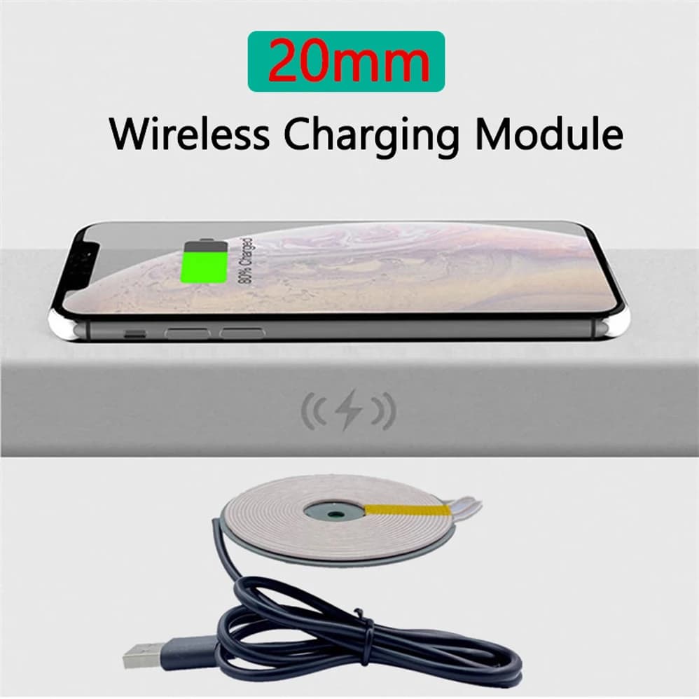 Veloce Qi Caricatore Senza Fili Trasmettitore Modulo PCBA Circuito Bobina Per il iPhone 8 X 11 Pro XS Max XR Galaxy S20 S10 S8 S7 Note10 Note9 Note8 XIAOMI Telefono Mobile FAI DA TE di ricarica