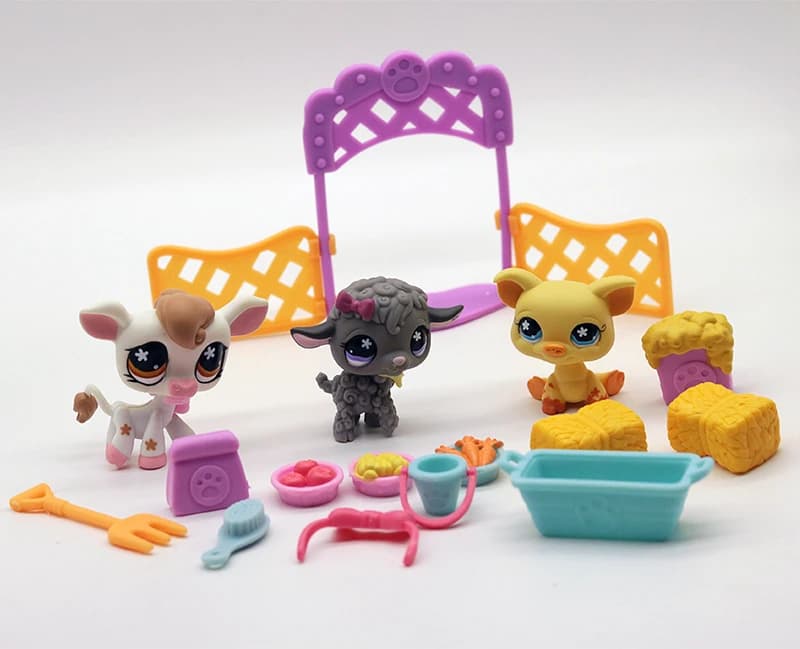 Originale 4-5 cm Vecchi giocattoli per animali domestici Scimmia Coniglio Gatto Gattino Figura Mini Figure giocattolo Classici piccoli giocattoli per animali domestici