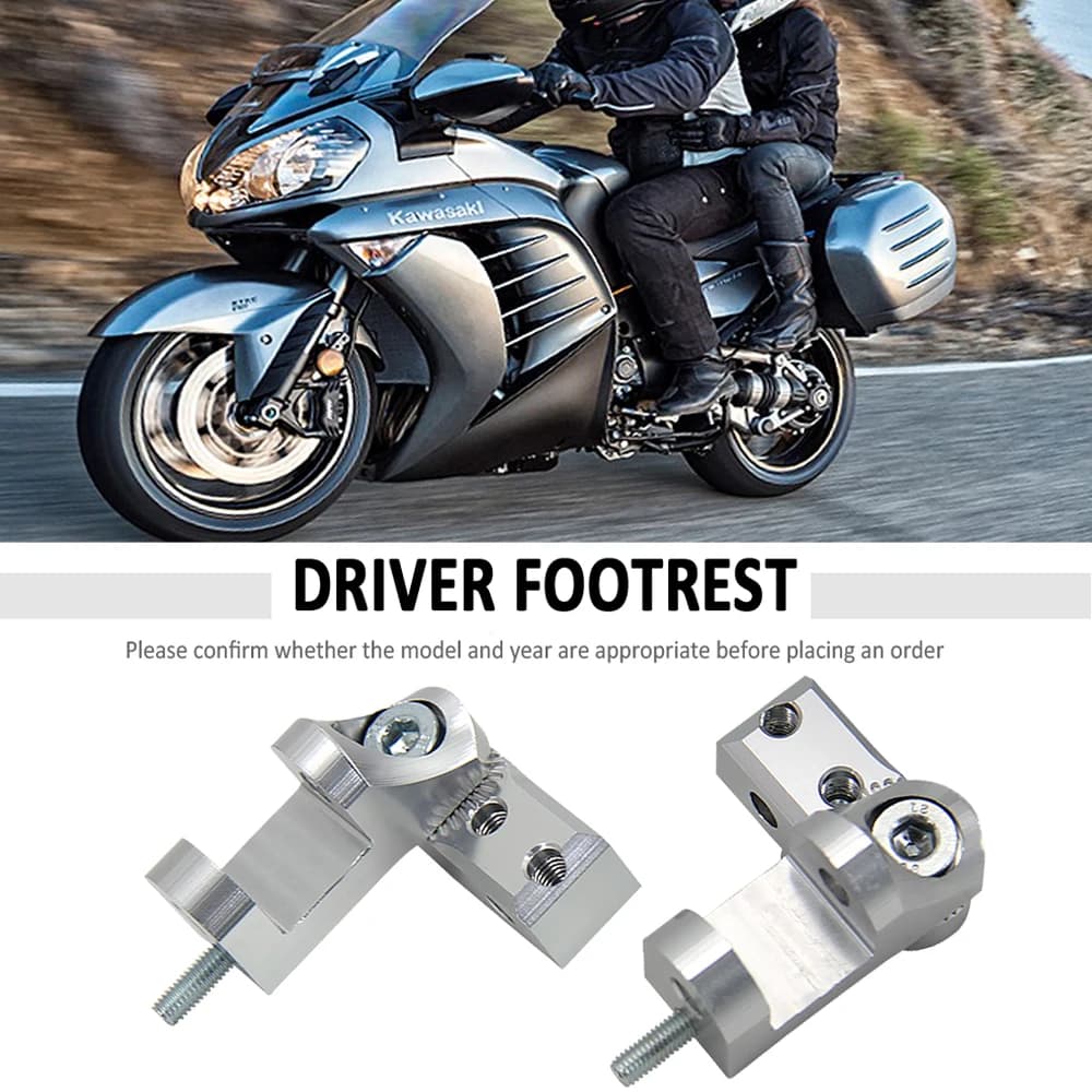 NUOVO Kit di abbassamento pedana passeggero per moto per Kawasaki GTR 1400 GTR