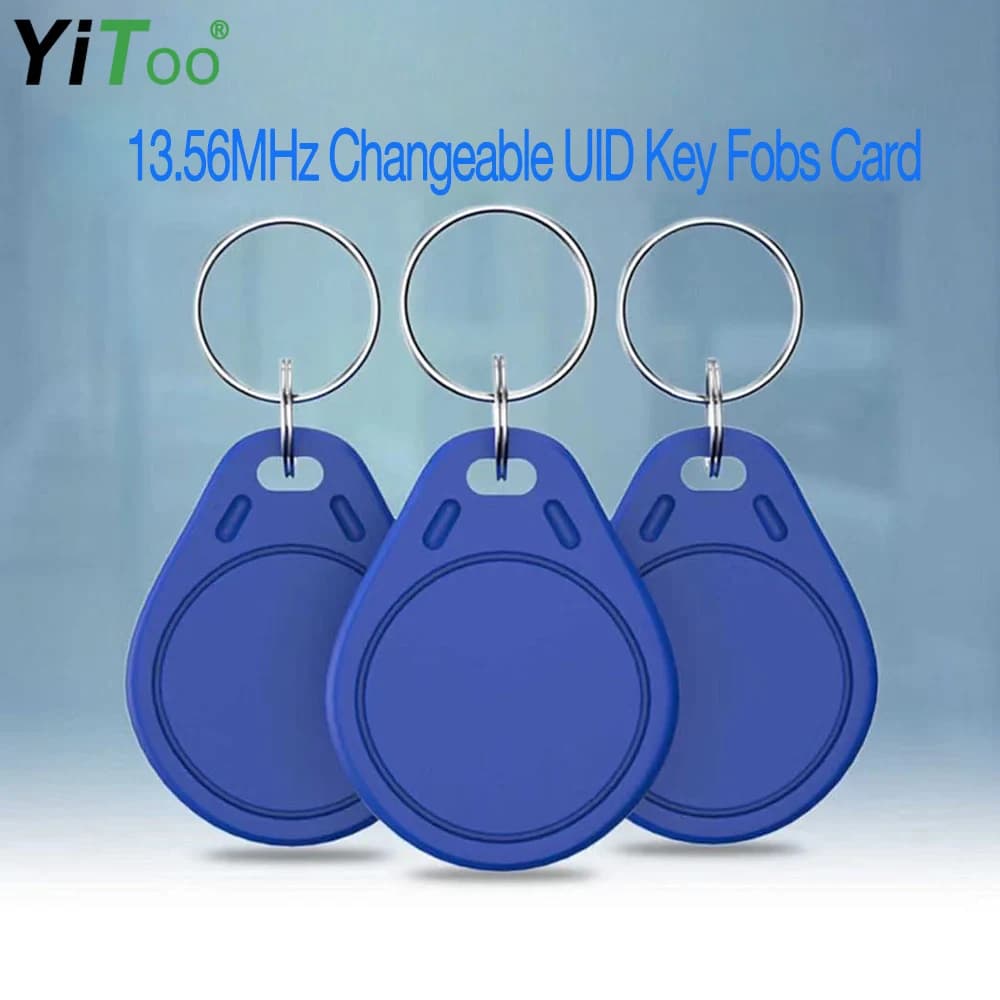 Chiavi UID modificabili YiToo Fobs 13.56MHz carte RFID scheda di controllo accessi MF tag Token NFC Smart Lock Cards, può copia schede IC
