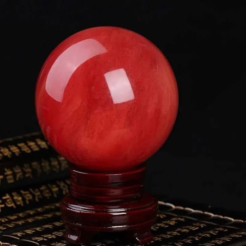 Red fusione sfera di cristallo pietre preziose pietre e minerali di quarzo guarigione della sfera feng shui moderna della decorazione della casa