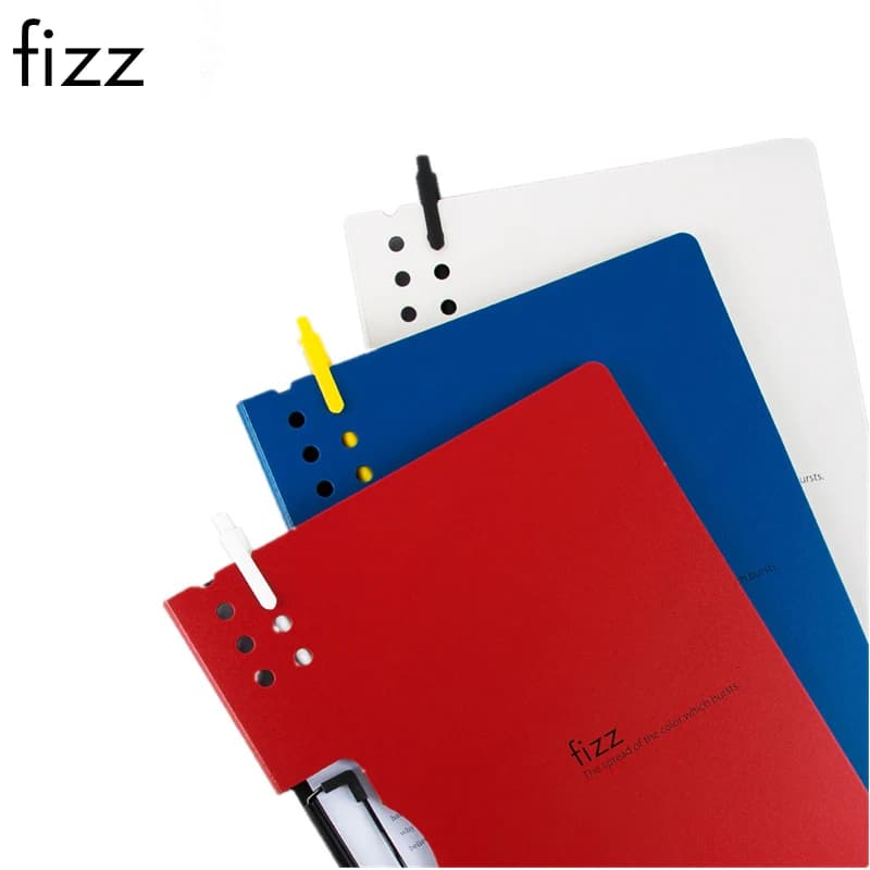 Fizz Orizzontale A4 Cartella Texture Opaca Portatile Pad Portatile Pen Tray Addensare Valigetta Scuola di Forniture Per Ufficio