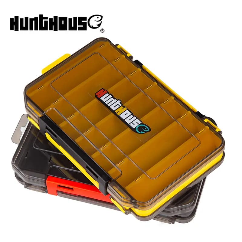 Hunthouse Fishing equipment box 14 compartments Fish accessories Hook boxes for artificial bait boxes for storing on both sides high strength