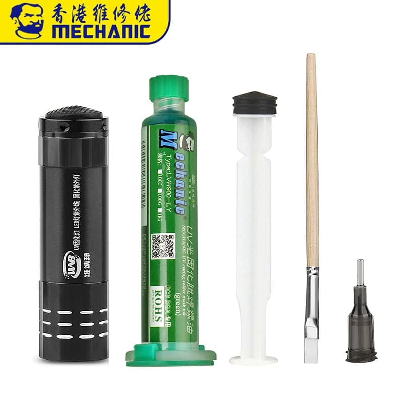 Mechanic UV Solder Mask Ink BGA PCB Motherboard Paint Blue Red Yellow White Green Oil Welding Fluxes Prevent Corrosive Arcing