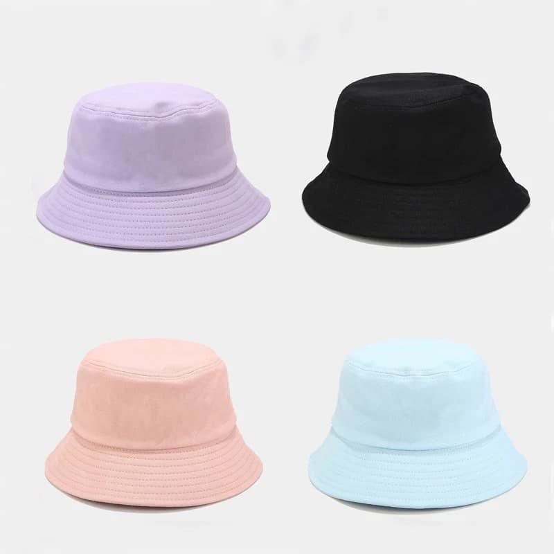 Unisex Spring Summer 100% Cotton Fishing Hat Women Outdoor Solar Protection Fishing Cap Bob Chapeau Panama Pleated Sun Hats