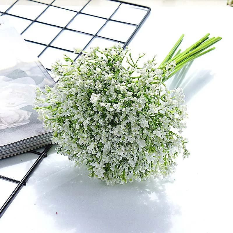 Profumo notturno 30 cm fiore artificiale per respiro del bambino gypsophila piante di fiori di plastica casa hotel decorazioni natalizie regalo bouquet di nozze