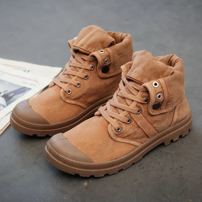 Men's Casual Boy's Shoes Army Combat Style Fashion High Top Military Boots Great Men's Sports Shoes Combo