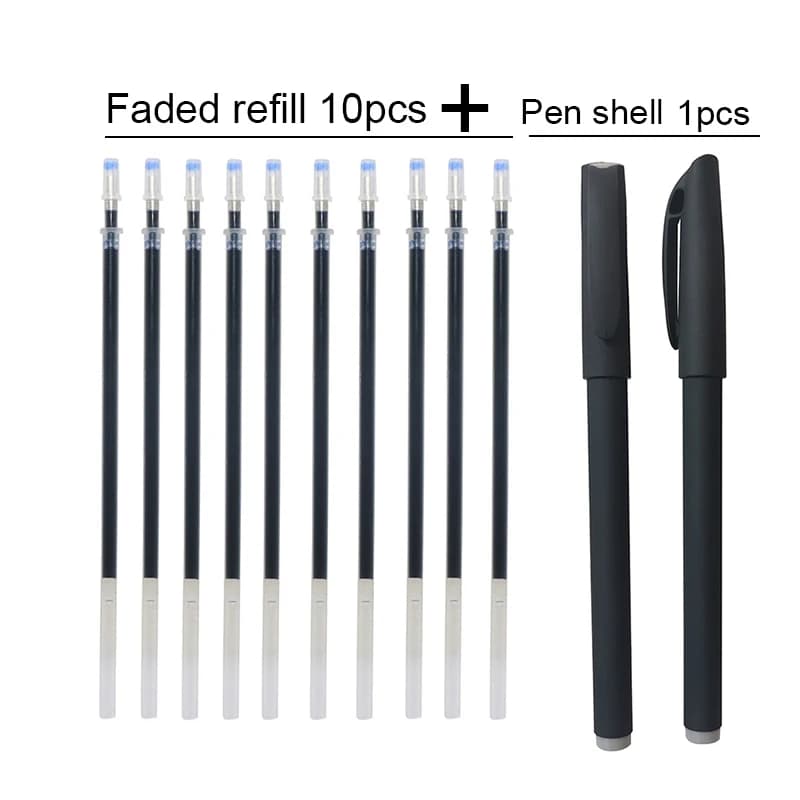 Pen shell 1pcs+Fading refill 10pcs Student stationery Calligraphy practice pen