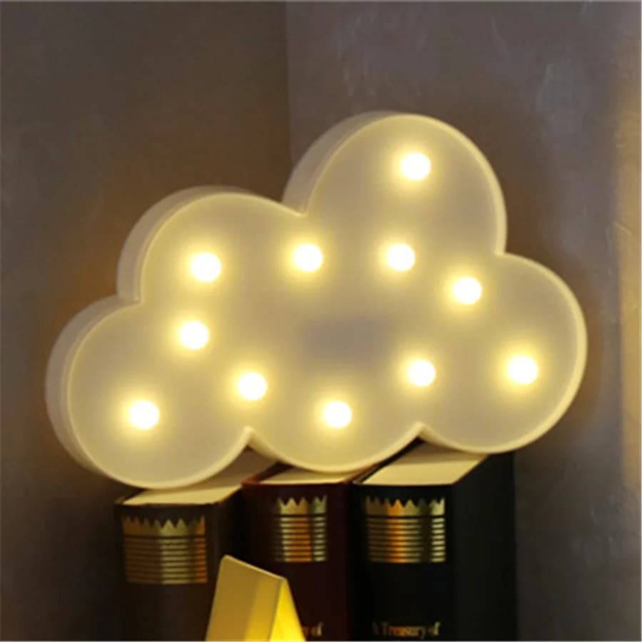 Luci notturne a LED 3D Stella Luna Lampada da parete per camera da letto per bambini Illuminazione per interni per la festa di nozze Decorazione natalizia Regalo creativo