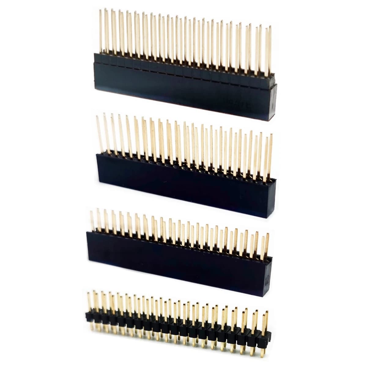 Stackable female header kit 5 Pin 2x20 40 Pin for Raspberry Pi 4B/3B +/3B/2B/B +/A +/Zero(Zero W) stacking GPIO Raspberry Pi