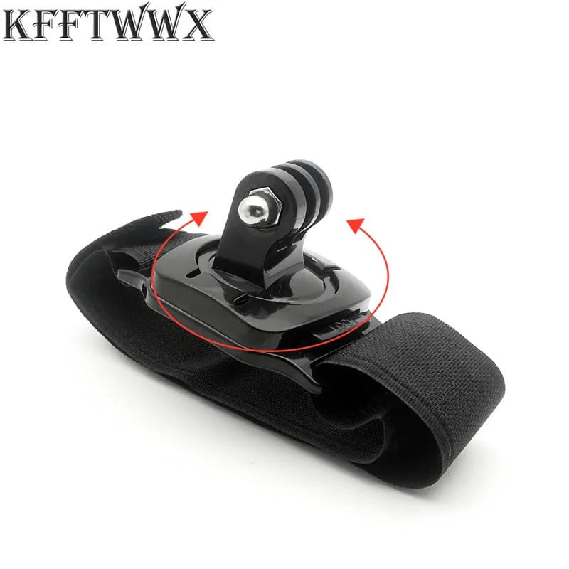 KFFTWWX Supporto per cinturino da polso girevole a 360 gradi per Gopro Hero 12 11 10 9 8 7 6 5 Nero YI 4K DBPOWER SJ4000 EKEN Camera