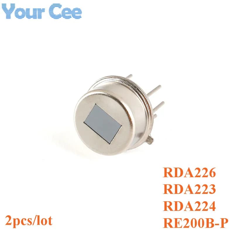 2pcs/lot RE200B RDA224 RDA226 RDA223 PIR Human Infrared Radial Sensor Pyroelectric Sensor Digital TTL Singnal Output