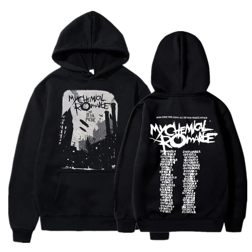 My Chemical Romance felpe uomo donna abbigliamento Parade Punk Emo Rock Band felpe con cappuccio autunno inverno pullover oversize