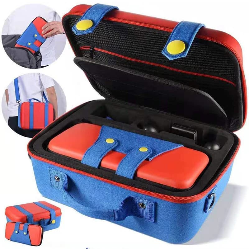 Travel Carrying Case Compatible With Nintendo Switch System,Cute and Deluxe,Protective Hard Shell Carry Bag for Fans 2in1