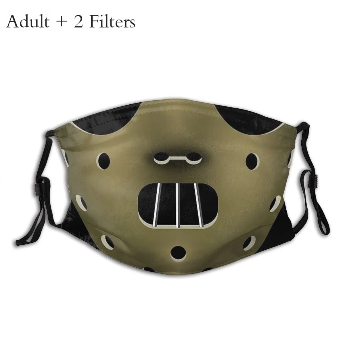 Hannibal Blk Mouth Face Mask Hannibal Lecter The Silence of the Lambs Suspense Protection Reusable Washable Masks With Filters