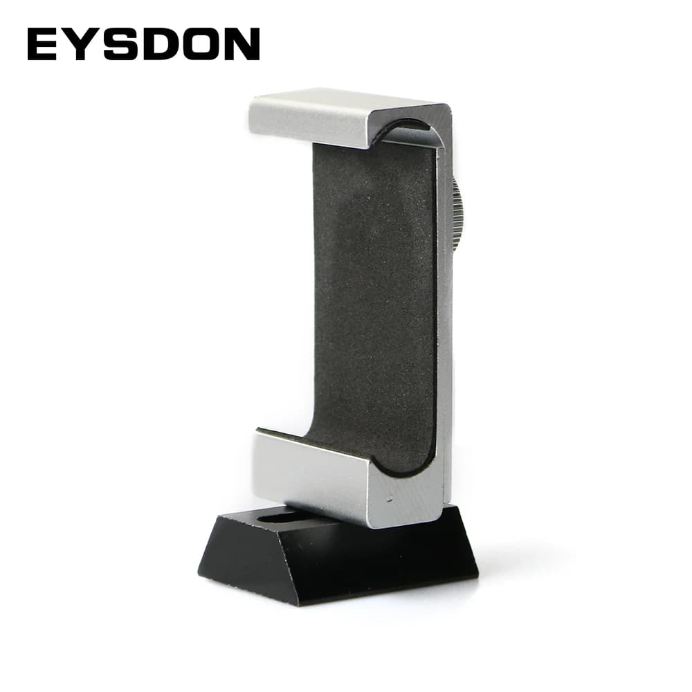 EYSDON Adattatore per smartphone a coda di rondine per telescopio completamente in metallo per telescopio Finder Base a coda di rondine Staffa di montaggio fissa per telefono