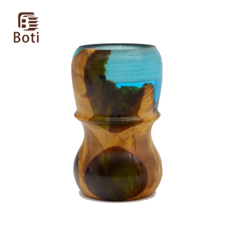 Boti pennello-prodotto da barba pennello da deserto manico in resina di legno fatto a mano Kit di strumenti per barba per la pulizia del mattino degli uomini