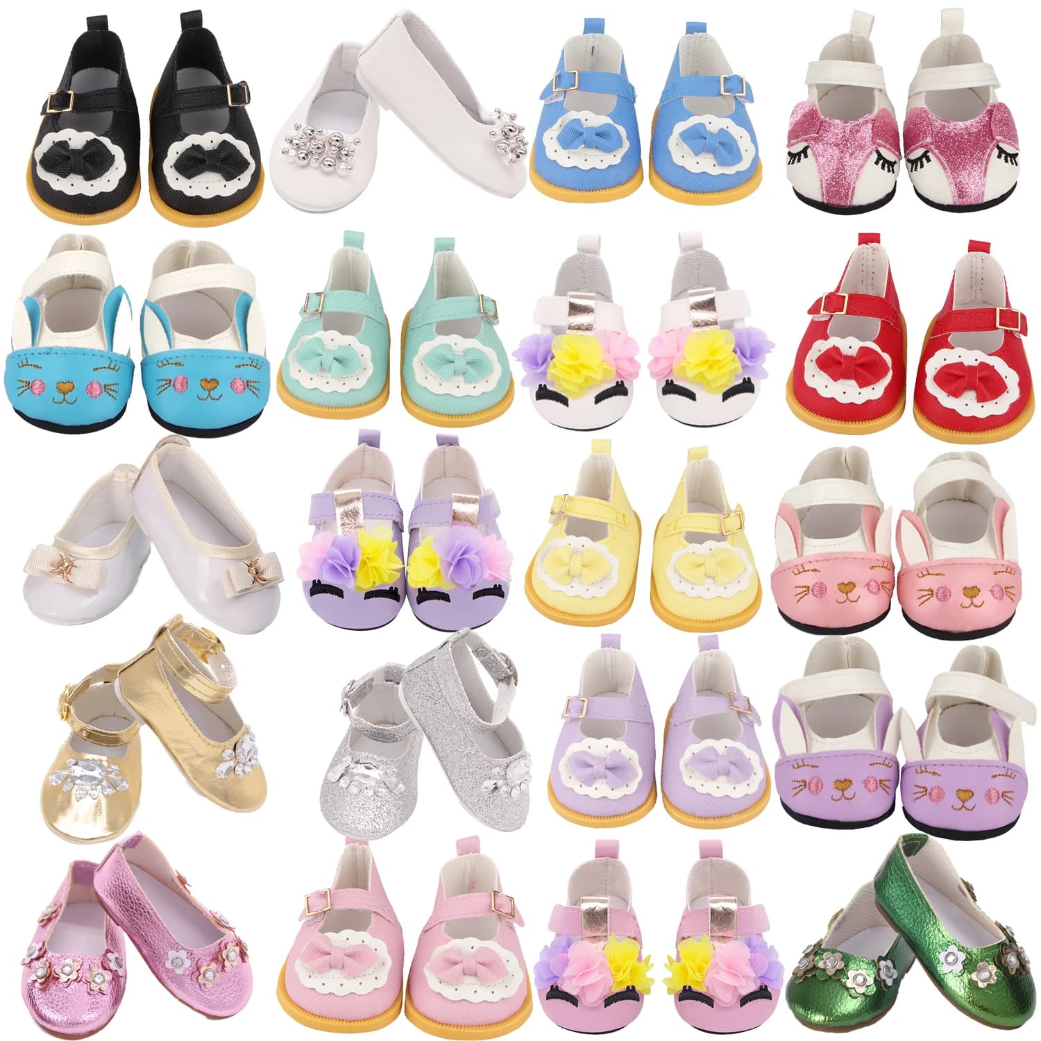7 centimetri Squisito Arco Flowerl Scarpe Da Bambola Vestiti Accessori Per Americano 18 Pollici e 43 centimetri Del Bambino Neonato Bambola Mini Stivali Per OG Ragazza bambola