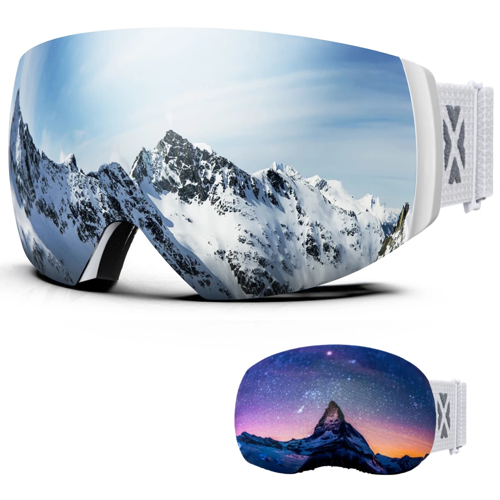 Juli marca occhiali da sci professionali lenti a doppio strato antiappannamento occhiali da sci UV400 occhiali da neve uomo donna copertura regalo M6