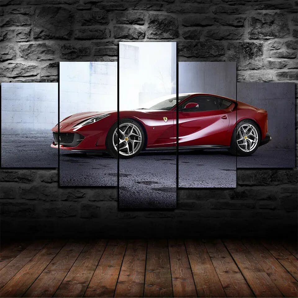 Nessuna tela incorniciata 5 pezzi 812 Superfast Sport Car Wall Art poster immagini Home Decor accessori per dipinti del soggiorno