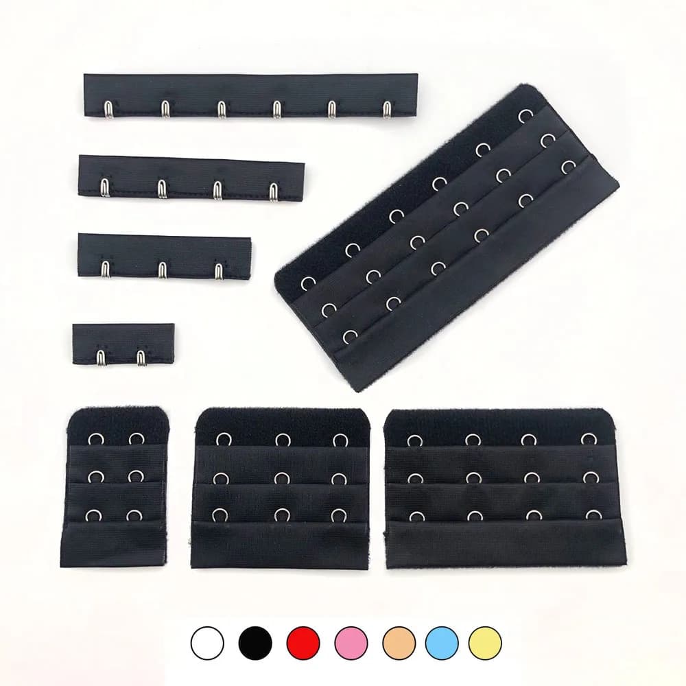10 set/lotto gancio per reggiseno e estensori per occhi cinturino estensione cintura regolabile fatta a mano fibbia da donna varie dimensioni accessori fai da te
