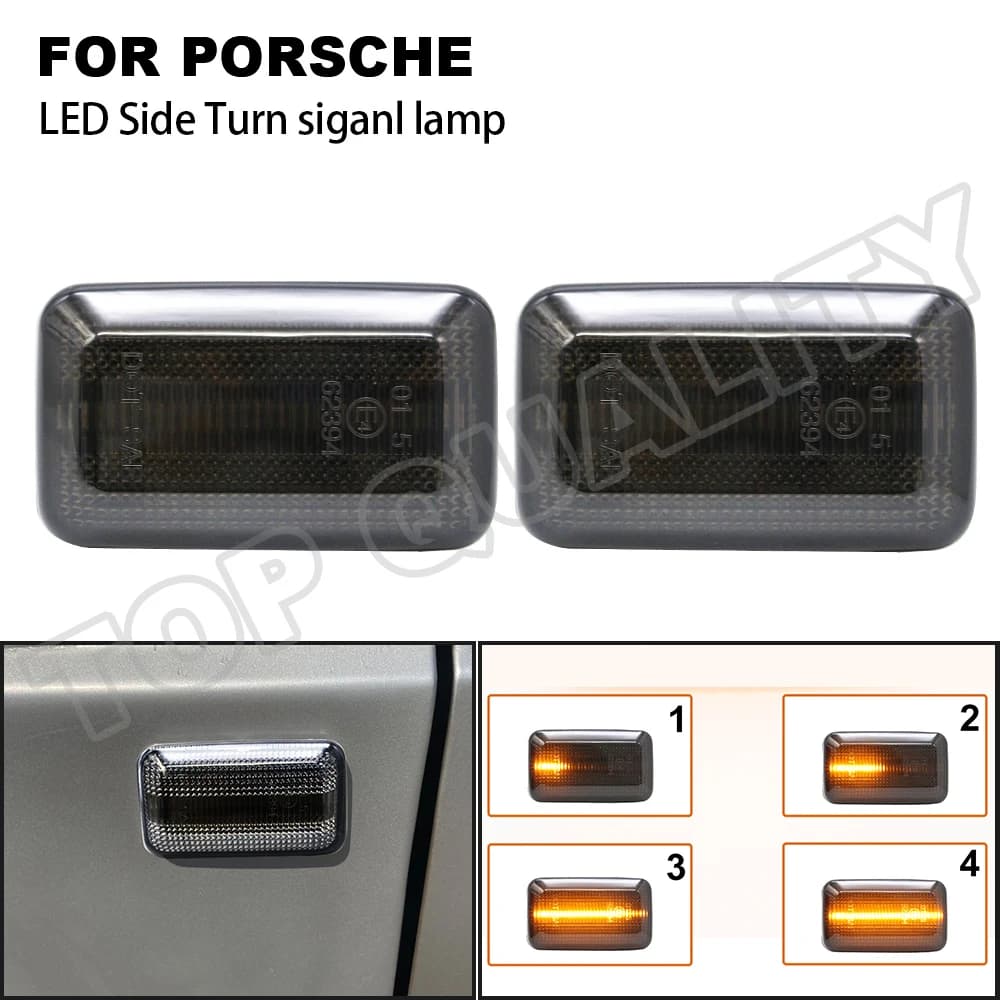 Indicatore di direzione per Porsche 911 Carrera 930 964 924/924S 993 944 959 968 ambra Dynamic LED Side Marker Light ripetitore freccia