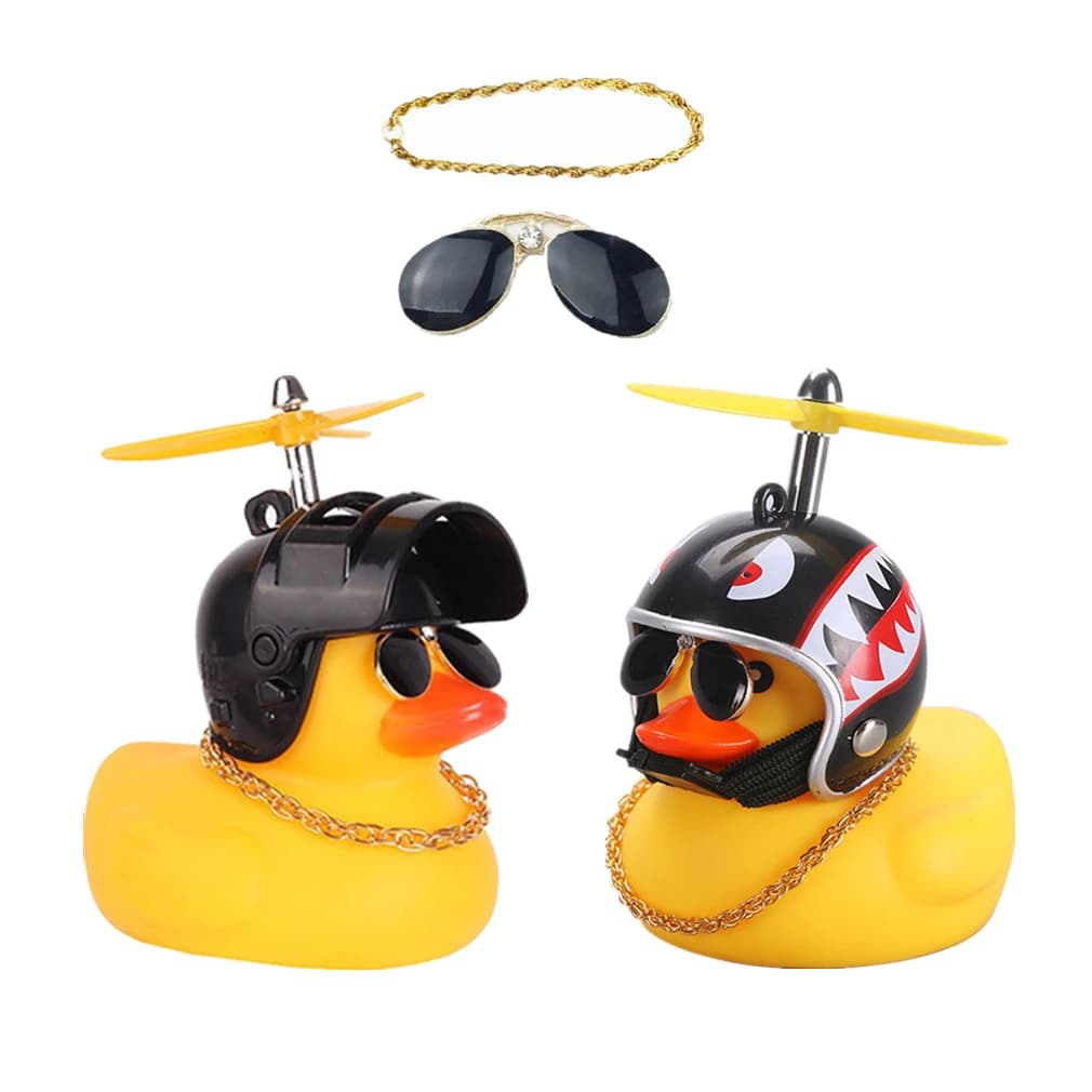 Small Yellow Bike Anatra Bell for Bicycle Helmet Airscrew Bright / Normal Ducky Ducky Dicycle Wind Engine Horse Riding Cycling Lights Horn